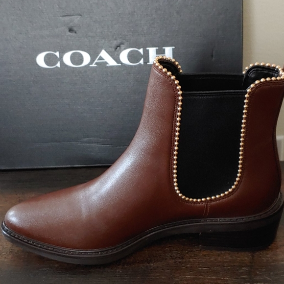 NWB COACH Ankle Boot - Picture 2 of 11